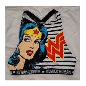 Graphic Crop Top W Cross Back Straps